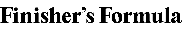 Finisher's Formula